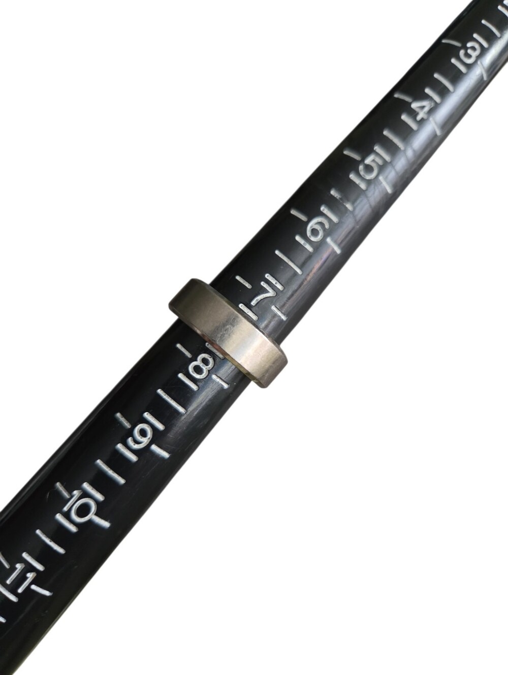 Size 7.5 Titanium CZChannel-Set Band - Picture 3 of 3